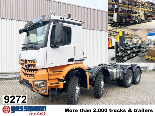 Mercedes-Benz Arocs 4151 AK 8x8/4, Grounder - Hook lift truck: picture 1 Mercedes-Benz Arocs 4151 AK 8x8/4, Grounder - Hook lift truck: picture 1