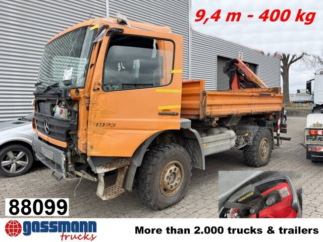 Mercedes-Benz Atego 1023 A 4x4, Einzelbereifung, Heckkran - Cab chassis truck, Crane truck: picture 1 Mercedes-Benz Atego 1023 A 4x4, Einzelbereifung, Heckkran - Cab chassis truck, Crane truck: picture 1