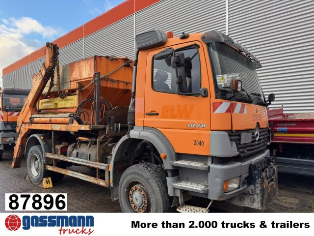 Mercedes-Benz Atego 1828 4x4, Tele-Absetzer, - Skip loader truck: picture 1 Mercedes-Benz Atego 1828 4x4, Tele-Absetzer, - Skip loader truck: picture 1