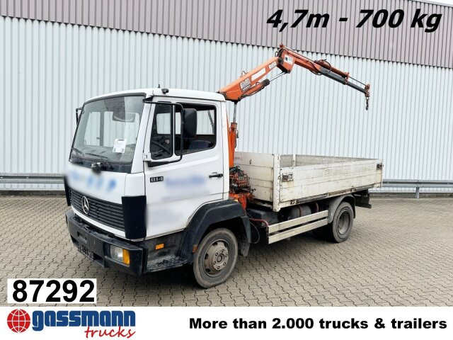 Mercedes-Benz LK 814 4x2, 6-Zylinder, Kran Tirre Euro 35 - Dropside/ Flatbed truck, Crane truck: picture 1 Mercedes-Benz LK 814 4x2, 6-Zylinder, Kran Tirre Euro 35 - Dropside/ Flatbed truck, Crane truck: picture 1
