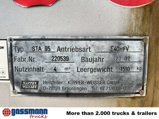 Sand/ Salt spreader STA 95 E40HFV Salzstreuer ca. 4m³: picture 7