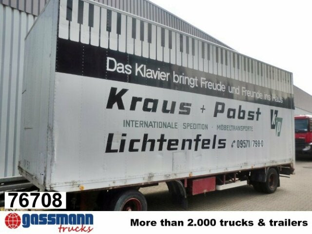 Sommer Sommer AC 160 TL, Möbelkofferanhänger, LBW, - Curtainsider trailer: picture 1 Sommer Sommer AC 160 TL, Möbelkofferanhänger, LBW, - Curtainsider trailer: picture 1
