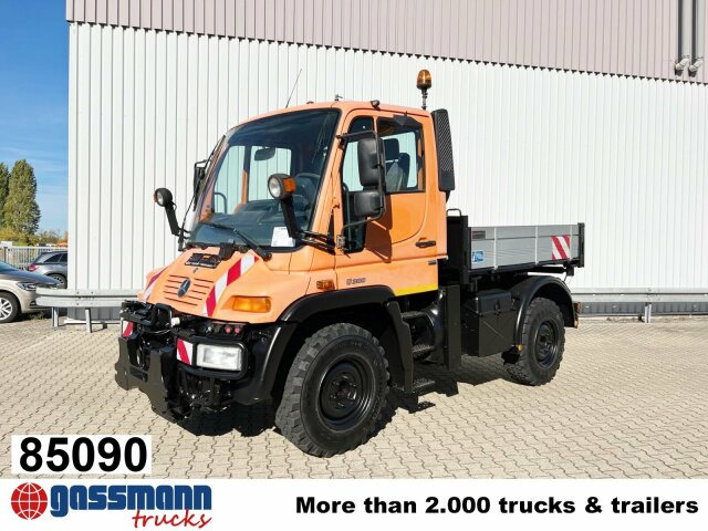 Unimog U 300 4x4, Kipper, Kommunalhydraulik, - Dropside/ Flatbed truck, Utility/ Special vehicle: picture 1 Unimog U 300 4x4, Kipper, Kommunalhydraulik, - Dropside/ Flatbed truck, Utility/ Special vehicle: picture 1