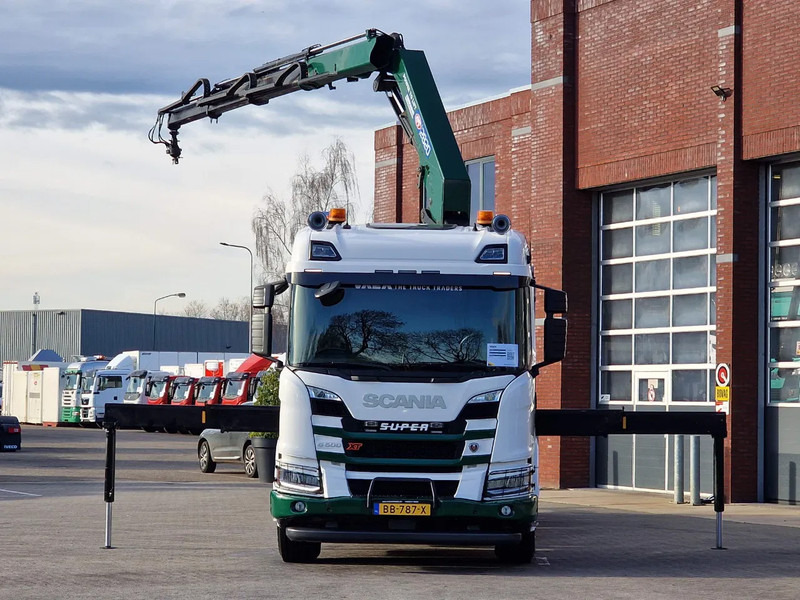 Hook lift truck, Crane truck Scania G500 XT 8x4*4 - HMF 2820K Crane - AJK 20T Hooklift - Retarder - Full air - Like new: picture 17