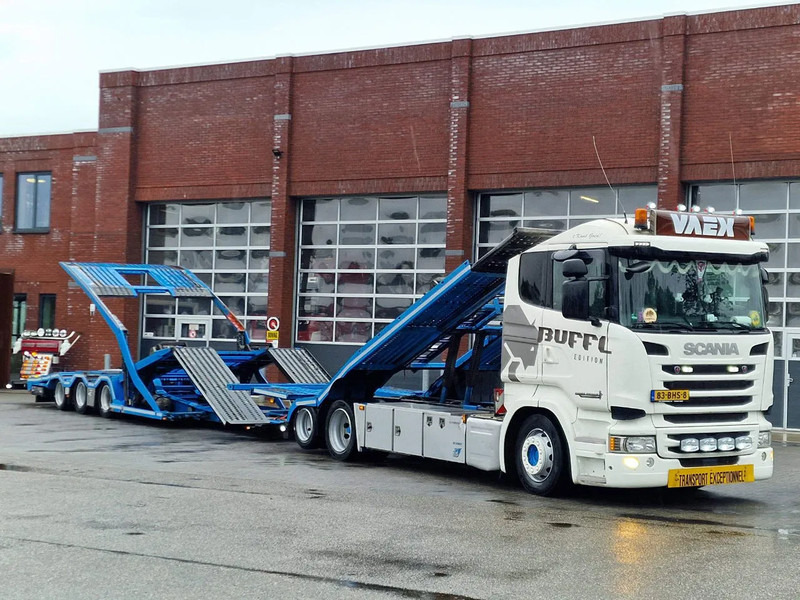 Scania R450 6x2 Trucktransporter GS Meppel + Trailer 2008 - Perfect condition - Retarder - Autotransporter truck: picture 1 Scania R450 6x2 Trucktransporter GS Meppel + Trailer 2008 - Perfect condition - Retarder - Autotransporter truck: picture 1
