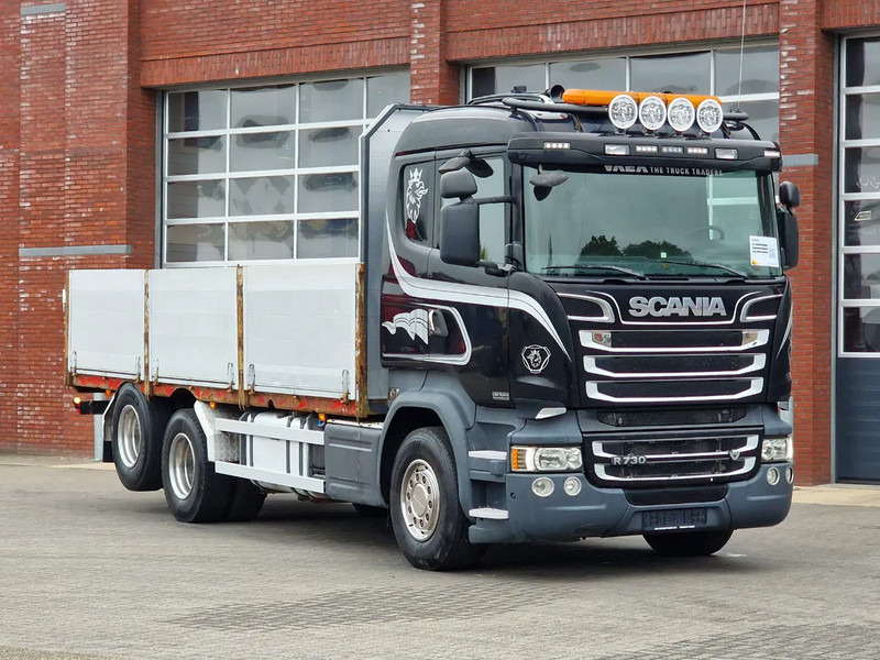 Scania R730 6x2 Steel / air, Retarder, 4500 wheelbase, 10 wheels, open box - Box truck: picture 1 Scania R730 6x2 Steel / air, Retarder, 4500 wheelbase, 10 wheels, open box - Box truck: picture 1