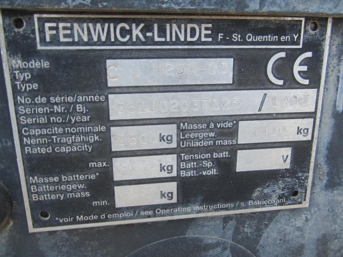Fenwick H25D-03 - Diesel forklift: picture 3 Fenwick H25D-03 - Diesel forklift: picture 3
