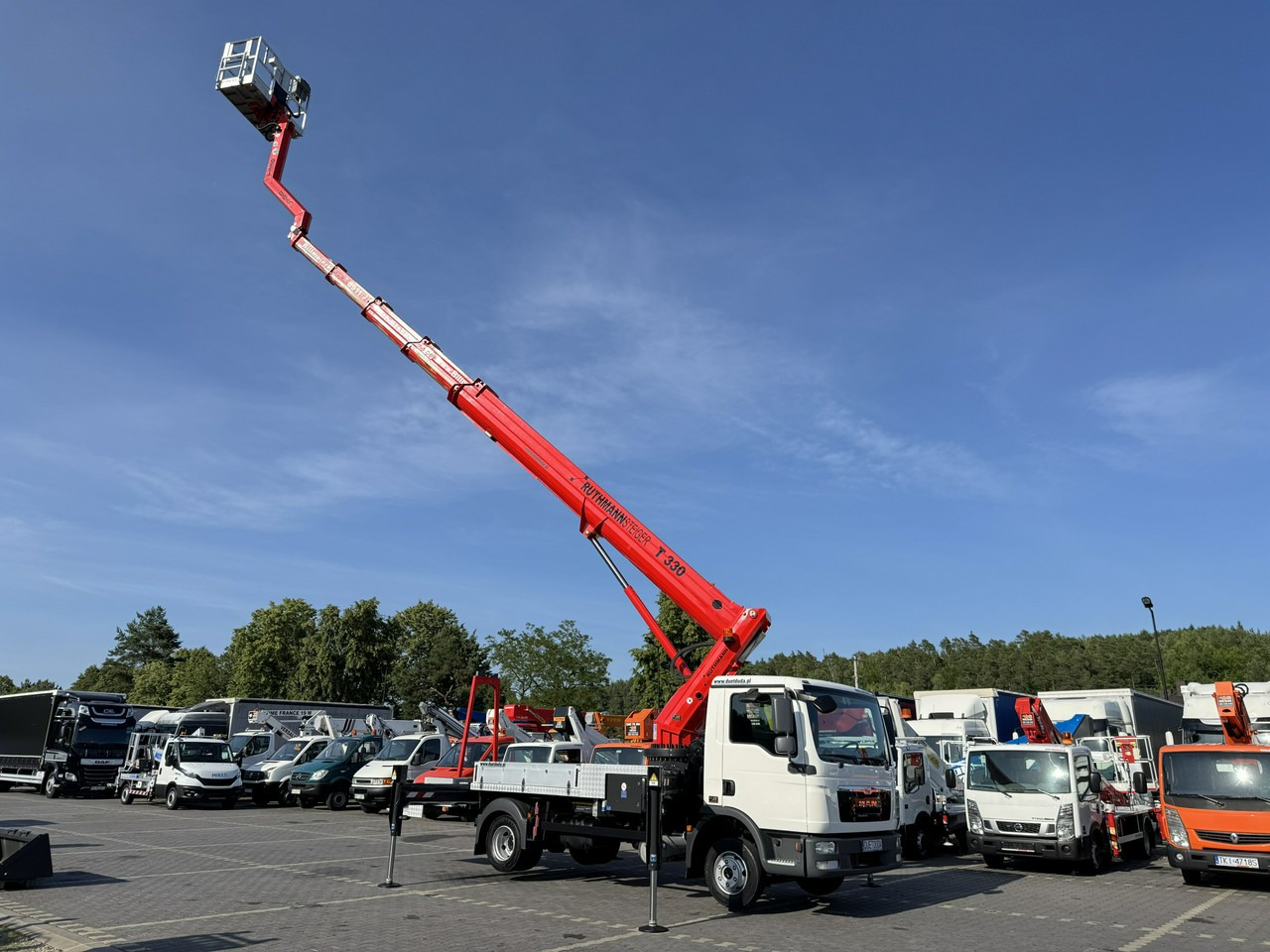 MAN TGL 7.150 Zwyżka Ruthmann T330 33-Metry DMC 7500KG 21m w Bok - Truck mounted aerial platform: picture 1 MAN TGL 7.150 Zwyżka Ruthmann T330 33-Metry DMC 7500KG 21m w Bok - Truck mounted aerial platform: picture 1
