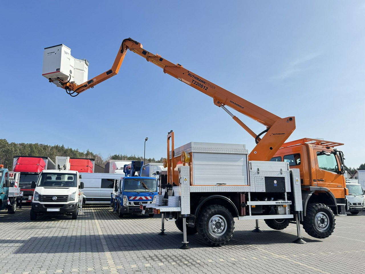 Truck mounted aerial platform Mercedes Atego 1324 4x4 Zwyżka RUTHMANN STEIGER T220S12 Podnośnik Koszowy: picture 6