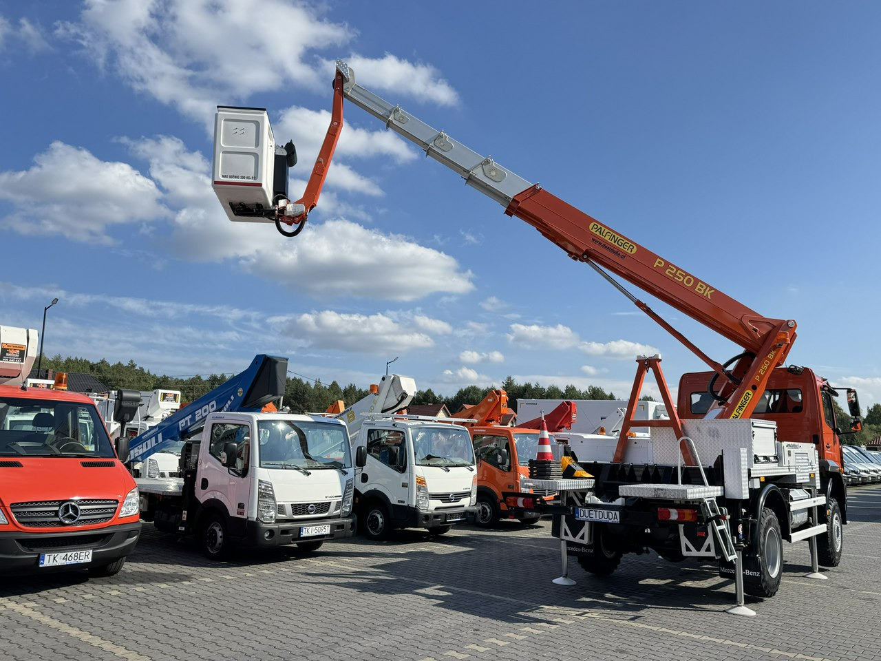 Truck mounted aerial platform Mercedes Atego 818 E6 4x4 Zwyżka PALFINGER P250 BK Podnośnik Koszowy: picture 26