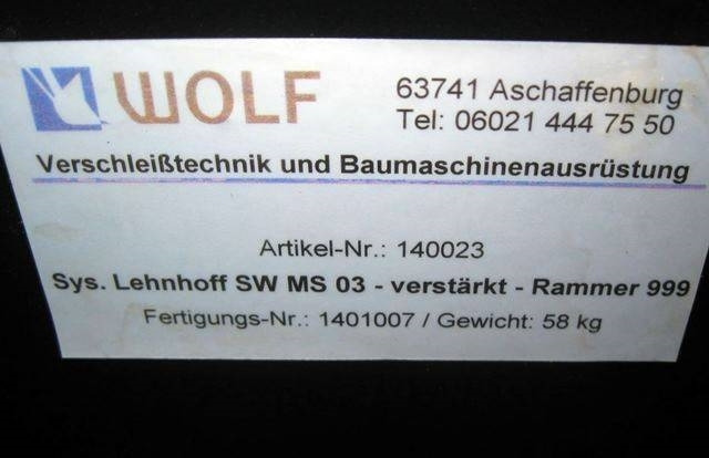 Wolf Schraubadapter MS03 zu Rammer 999 - Quick coupler for Construction machinery: picture 3 Wolf Schraubadapter MS03 zu Rammer 999 - Quick coupler for Construction machinery: picture 3