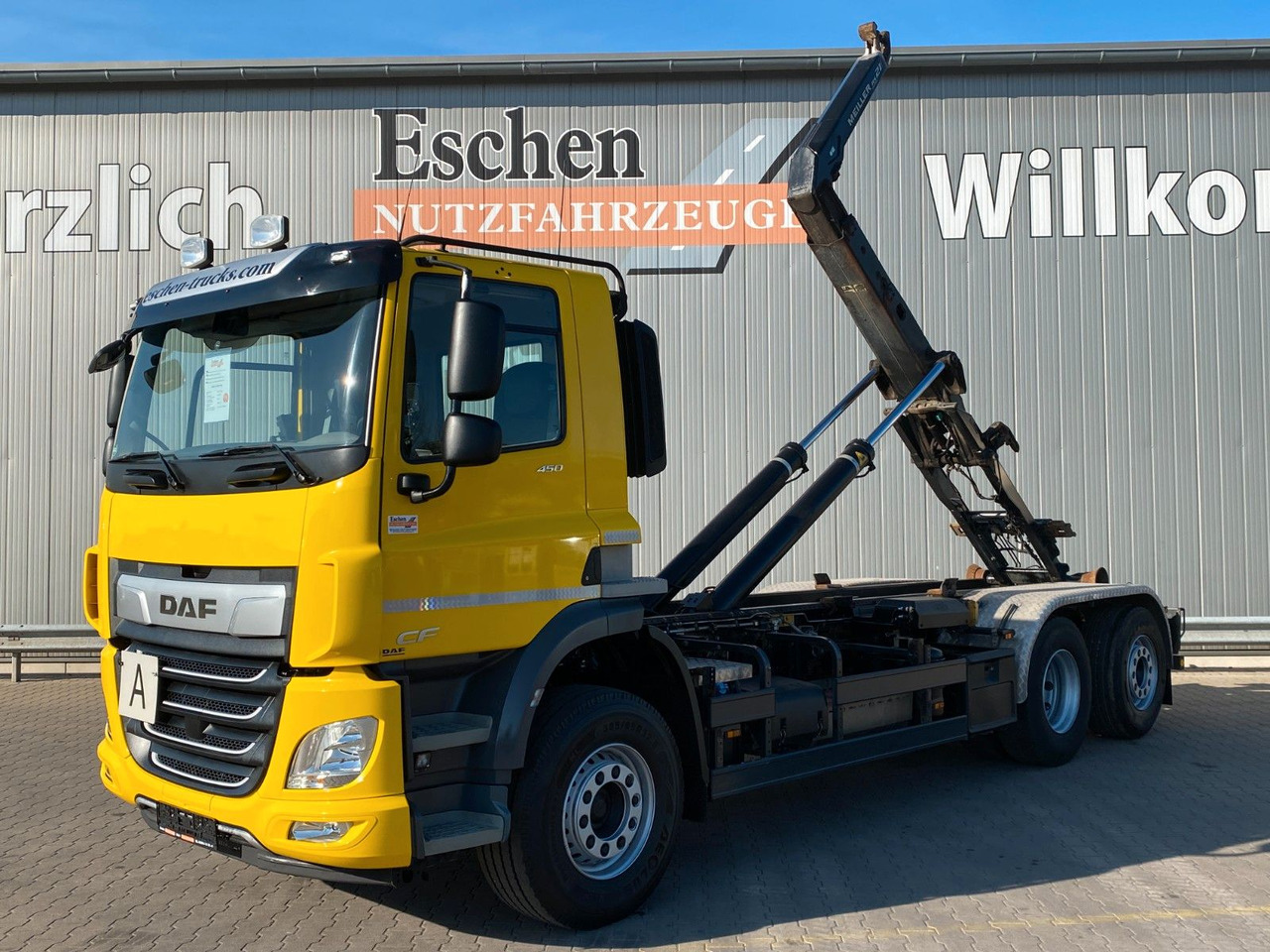 DAF CF 450 FAN| MEILLER RS 21.65*ACC*FUNK*Kamera*AHK - Hook lift truck: picture 1 DAF CF 450 FAN| MEILLER RS 21.65*ACC*FUNK*Kamera*AHK - Hook lift truck: picture 1