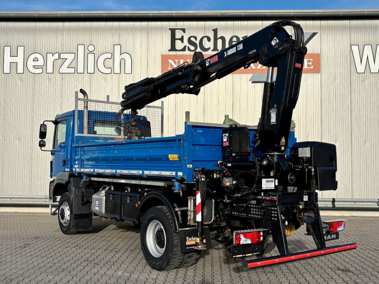 MAN TGM 18.320 4x4 BB | TÜV NEU*HIAB XHIDUO 138*FUNK - Tipper, Crane truck: picture 3 MAN TGM 18.320 4x4 BB | TÜV NEU*HIAB XHIDUO 138*FUNK - Tipper, Crane truck: picture 3
