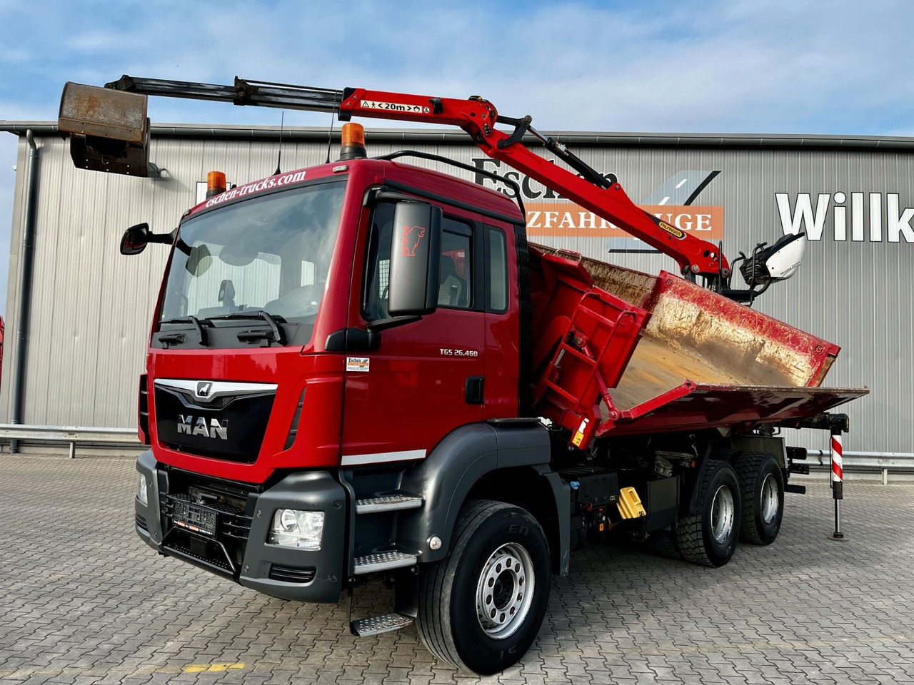 MAN TGS 26.460 6x4BB|Palfinger M12L83 Kran*Bordmatik - Tipper, Crane truck: picture 1 MAN TGS 26.460 6x4BB|Palfinger M12L83 Kran*Bordmatik - Tipper, Crane truck: picture 1