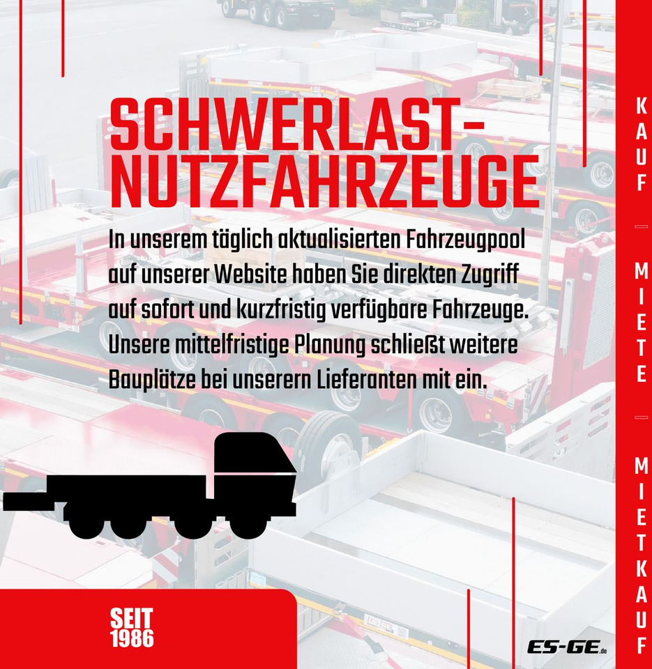 Dropside/ Flatbed semi-trailer ES-GE 3-Achs Sattelanhänger -Bordwände: picture 13