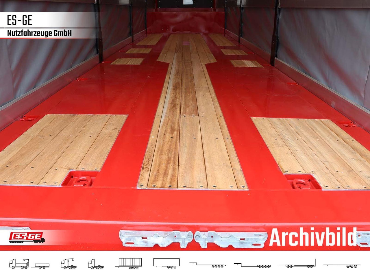 ES-GE 4-Achs-Satteltieflader mit Curtainsider-Aufbau - Low loader semi-trailer: picture 5 ES-GE 4-Achs-Satteltieflader mit Curtainsider-Aufbau - Low loader semi-trailer: picture 5