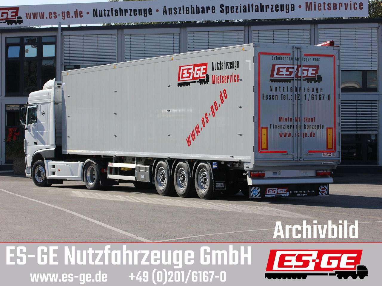 Knapen 3-Achs-Schubbodenauflieger 92m³ - Walking floor semi-trailer: picture 1 Knapen 3-Achs-Schubbodenauflieger 92m³ - Walking floor semi-trailer: picture 1