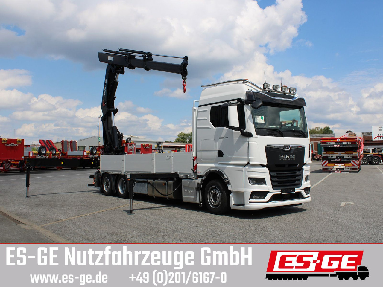 MAN TGX 26.480 6x2-4 LL CH mit MKG HLK531 a5 - Dropside/ Flatbed truck, Crane truck: picture 3 MAN TGX 26.480 6x2-4 LL CH mit MKG HLK531 a5 - Dropside/ Flatbed truck, Crane truck: picture 3