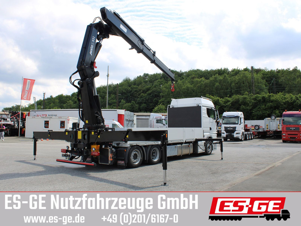 MAN TGX 26.480 6x2-4 LL CH mit MKG HLK531 a5 - Dropside/ Flatbed truck, Crane truck: picture 4 MAN TGX 26.480 6x2-4 LL CH mit MKG HLK531 a5 - Dropside/ Flatbed truck, Crane truck: picture 4