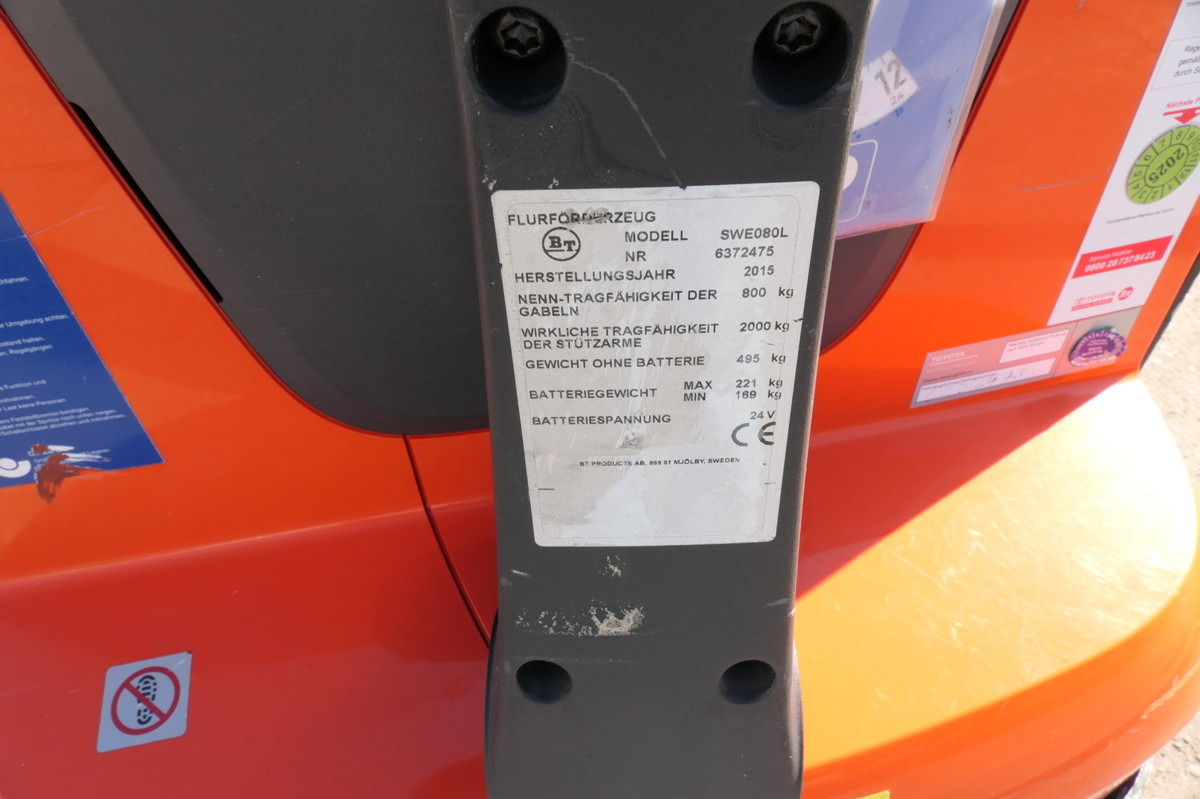 Pallet truck BT SWE 080L: picture 8