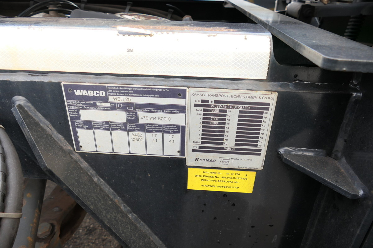 Container transporter/ Swap body truck MERCEDES-BENZ KAMAG WBH 25 Wiesel Sattelkupplung Umsetzfahrz.: picture 18