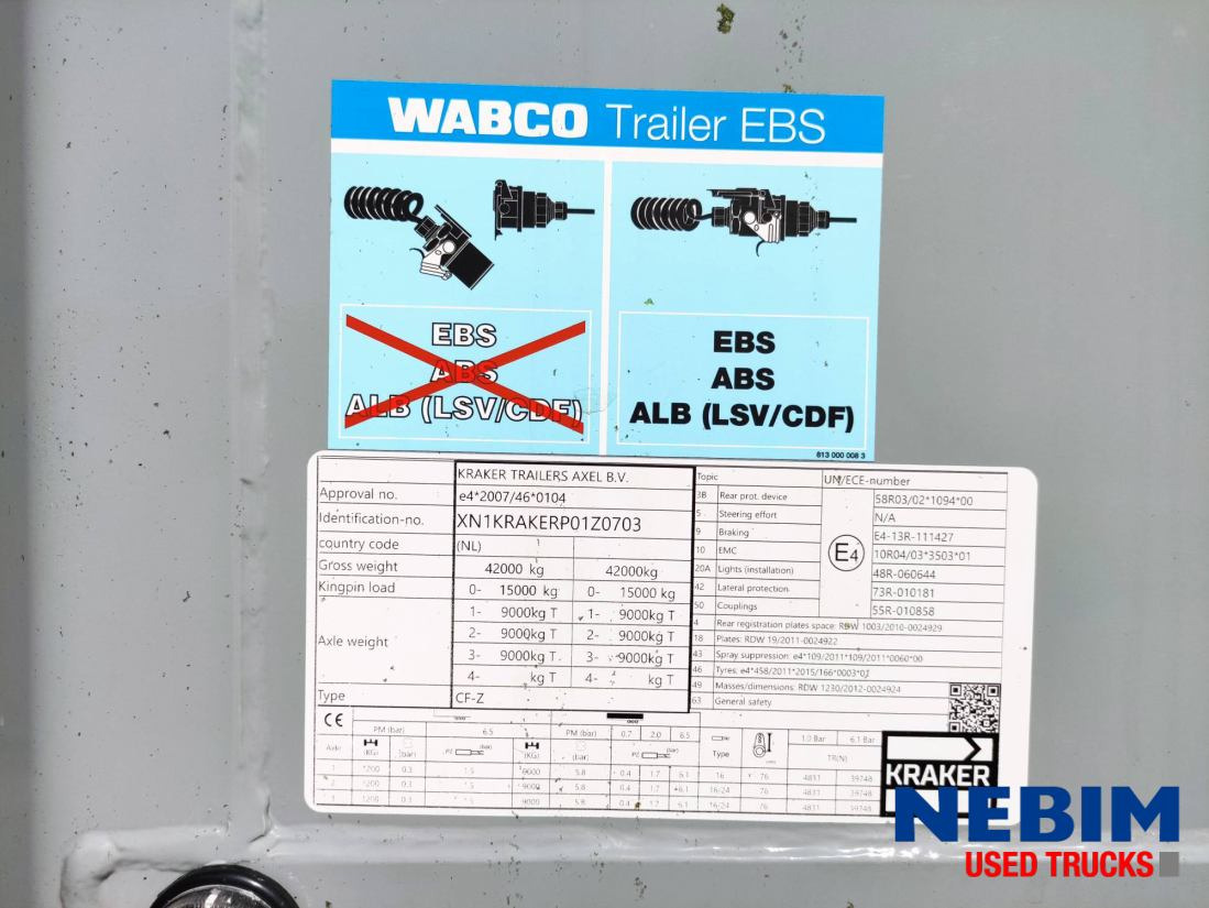 New Walking floor semi-trailer Kraker CF-Z 200ZL 92m3 - 10mm floor - NEW - Nieuw - NEU: picture 25