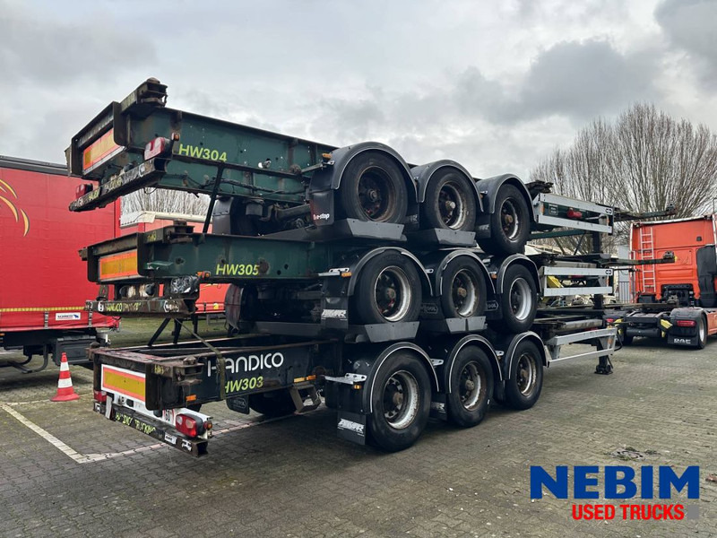 Van Hool 3B0071 STACK PRICE € 6.950,- - 1x20" - 2x20" - 1x40" - Container transporter/ Swap body semi-trailer: picture 2 Van Hool 3B0071 STACK PRICE € 6.950,- - 1x20" - 2x20" - 1x40" - Container transporter/ Swap body semi-trailer: picture 2