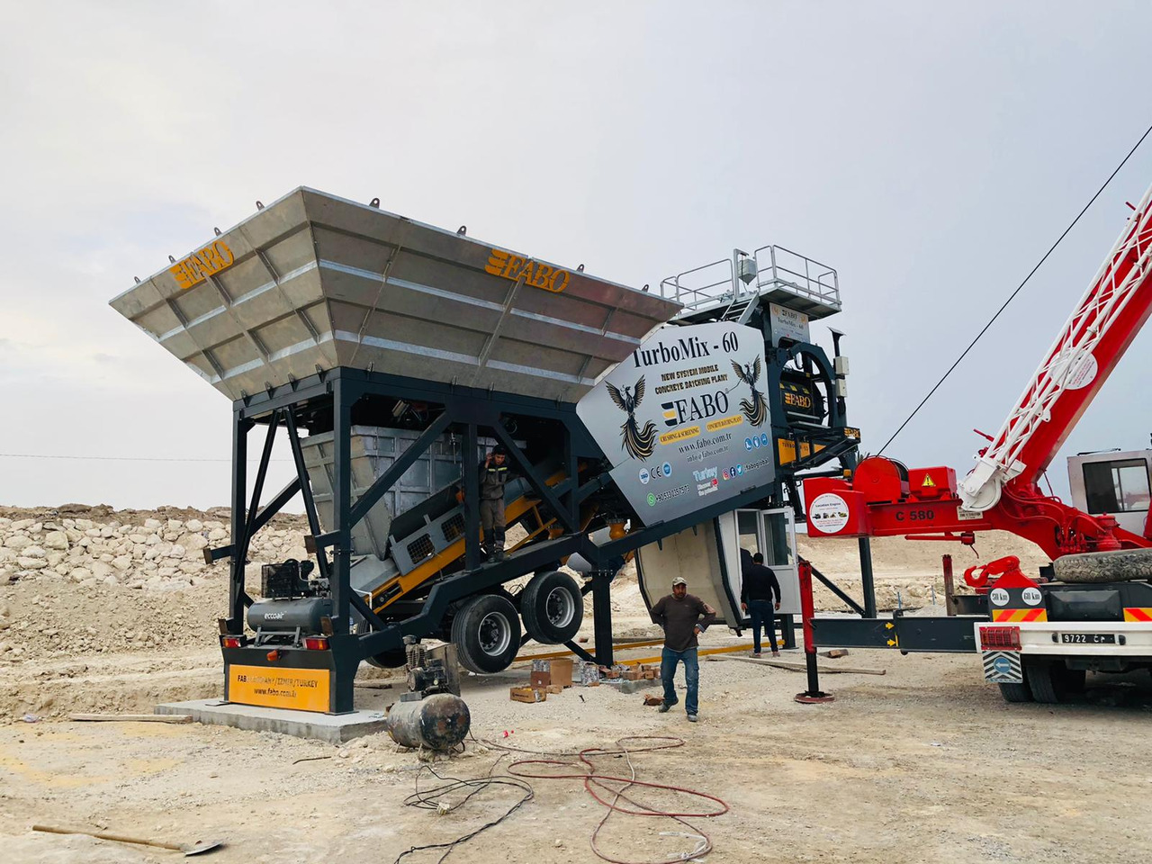 FABO mobile concrete batching plant - Concrete plant: picture 3 FABO mobile concrete batching plant - Concrete plant: picture 3