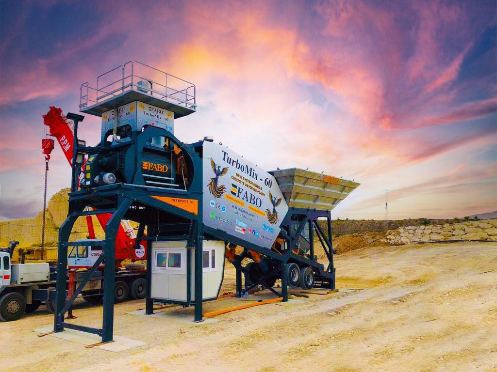 FABO mobile concrete batching plant - Concrete plant: picture 2 FABO mobile concrete batching plant - Concrete plant: picture 2
