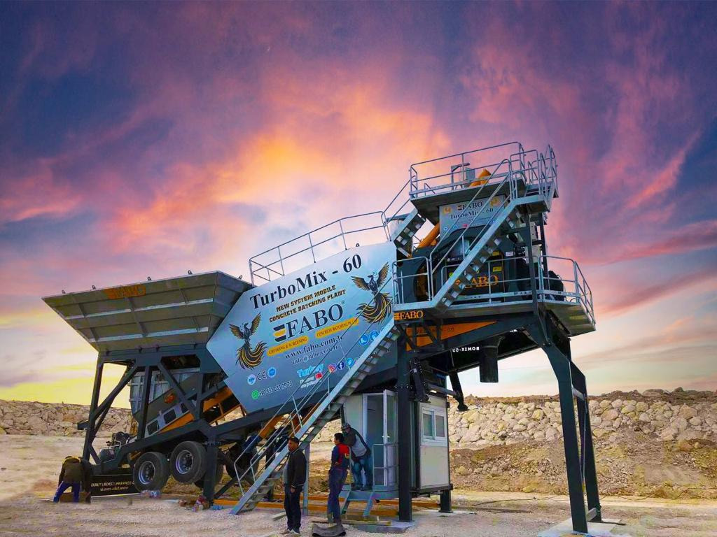 FABO mobile concrete batching plant - Concrete plant: picture 1 FABO mobile concrete batching plant - Concrete plant: picture 1
