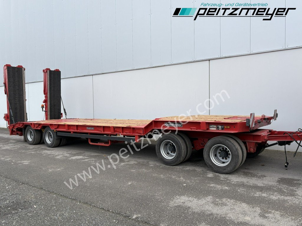 GOLDHOFER 4 Achs Tieflader TU 4-2x2-32/80 hydr. Doppelrampen - Low loader trailer: picture 3 GOLDHOFER 4 Achs Tieflader TU 4-2x2-32/80 hydr. Doppelrampen - Low loader trailer: picture 3
