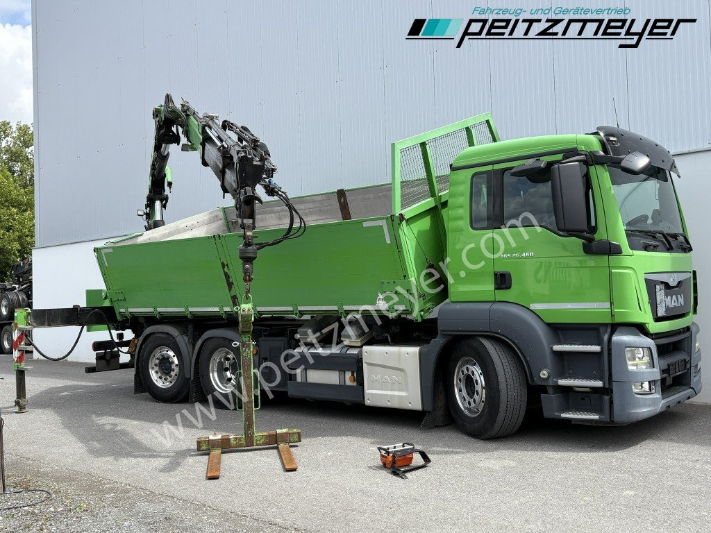 MAN TGS 26.460 FL 6x2 Kipper+Kran+Funk Lenkachse, 2-Seitenkipper, Atlas 172.3 - Tipper, Crane truck: picture 2 MAN TGS 26.460 FL 6x2 Kipper+Kran+Funk Lenkachse, 2-Seitenkipper, Atlas 172.3 - Tipper, Crane truck: picture 2