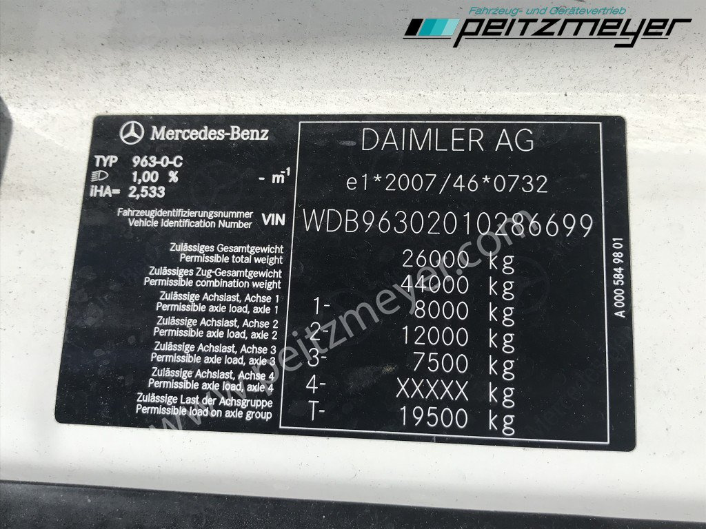 Beverage truck MERCEDES-BENZ Actros 2545 LL Böse Schwenkwand + 2,5 t. LBW BÄR: picture 29 Beverage truck MERCEDES-BENZ Actros 2545 LL Böse Schwenkwand + 2,5 t. LBW BÄR: picture 29