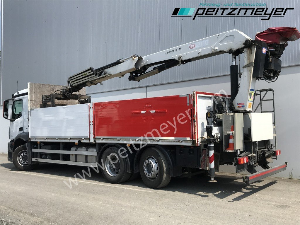 MERCEDES-BENZ Antos 2536 LL Pritsche HMF 2110-L5 5 fach Ausschub mit Steinzange - Dropside/ Flatbed truck, Crane truck: picture 4 MERCEDES-BENZ Antos 2536 LL Pritsche HMF 2110-L5 5 fach Ausschub mit Steinzange - Dropside/ Flatbed truck, Crane truck: picture 4