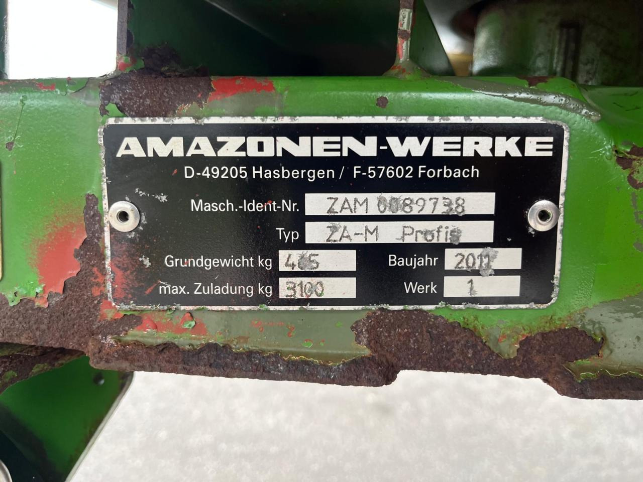 Fertilizer spreader Amazone ZA-M 1501 Profis, Wiegestreuer, 2500 Liter: picture 14 Fertilizer spreader Amazone ZA-M 1501 Profis, Wiegestreuer, 2500 Liter: picture 14