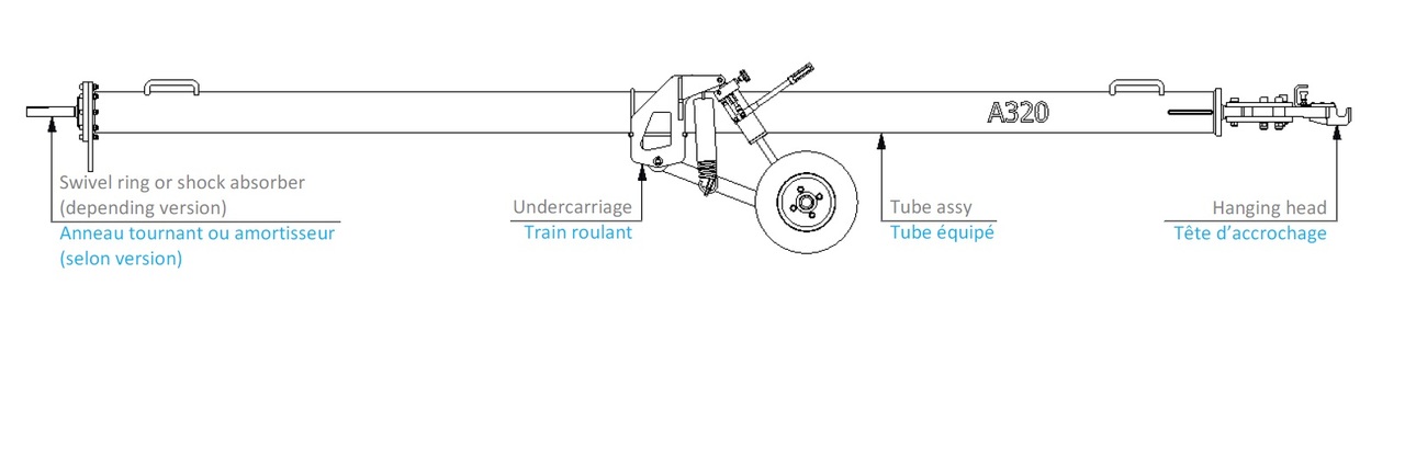 Aircraft Towbar A220-A320-SSJ - Ground support equipment: picture 2 Aircraft Towbar A220-A320-SSJ - Ground support equipment: picture 2