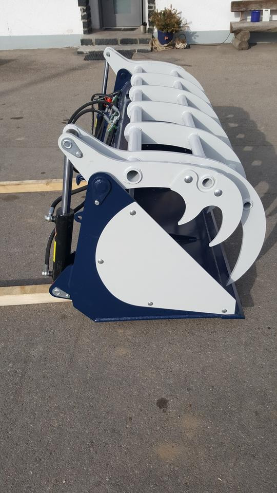 Greifschaufel 2,2m Euro Frontlader Kramer Volvo Radlader Cat - Loader bucket: picture 2 Greifschaufel 2,2m Euro Frontlader Kramer Volvo Radlader Cat - Loader bucket: picture 2
