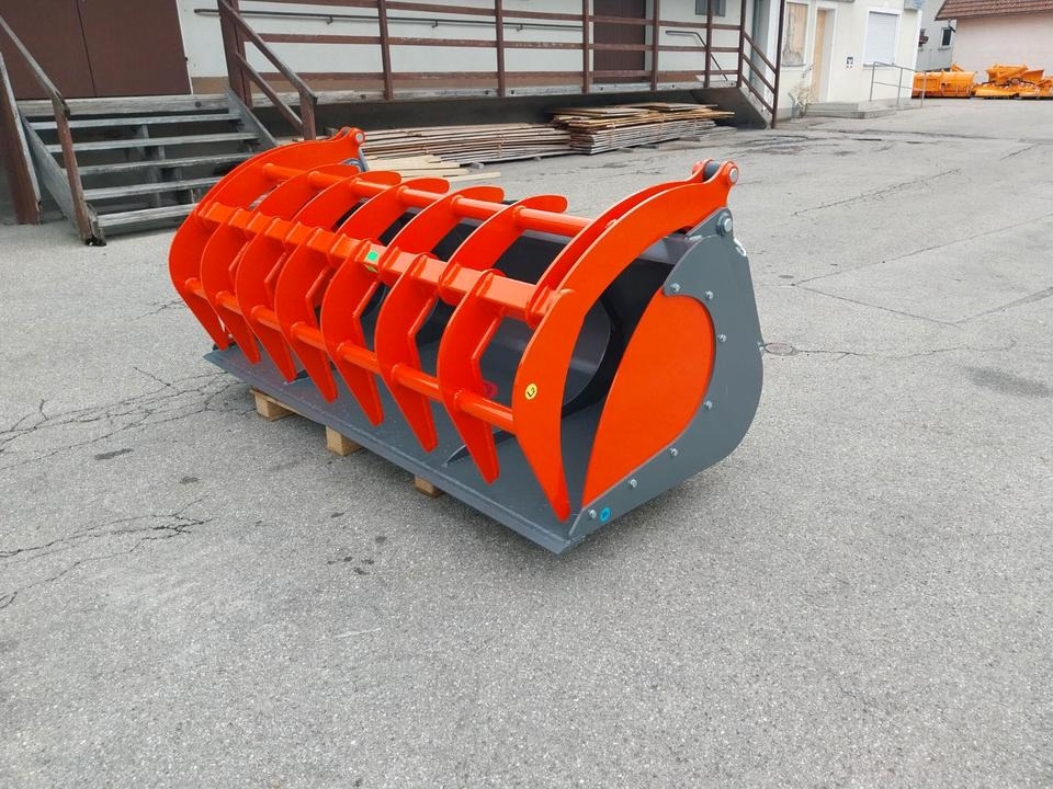 Greifschaufel 2,2m Euro Frontlader Schäffer Hoflader Schaufel - Loader bucket: picture 1 Greifschaufel 2,2m Euro Frontlader Schäffer Hoflader Schaufel - Loader bucket: picture 1