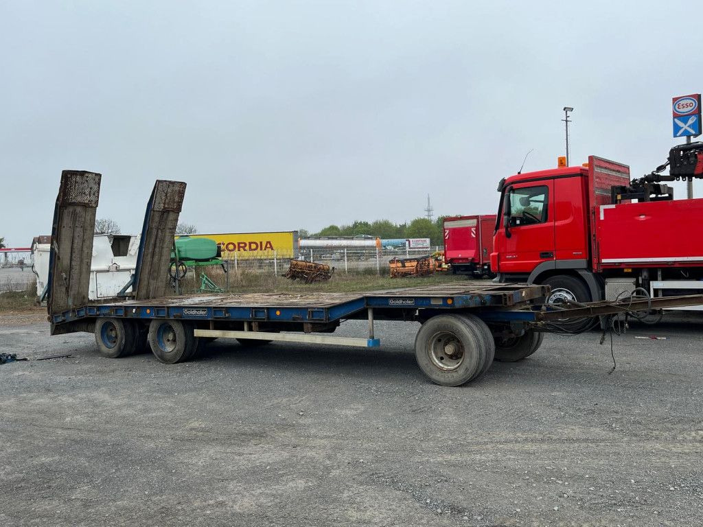 Goldhofer Tieflader TU 3-24/80 Tiefladeranhänger Rampen - Low loader trailer: picture 2 Goldhofer Tieflader TU 3-24/80 Tiefladeranhänger Rampen - Low loader trailer: picture 2
