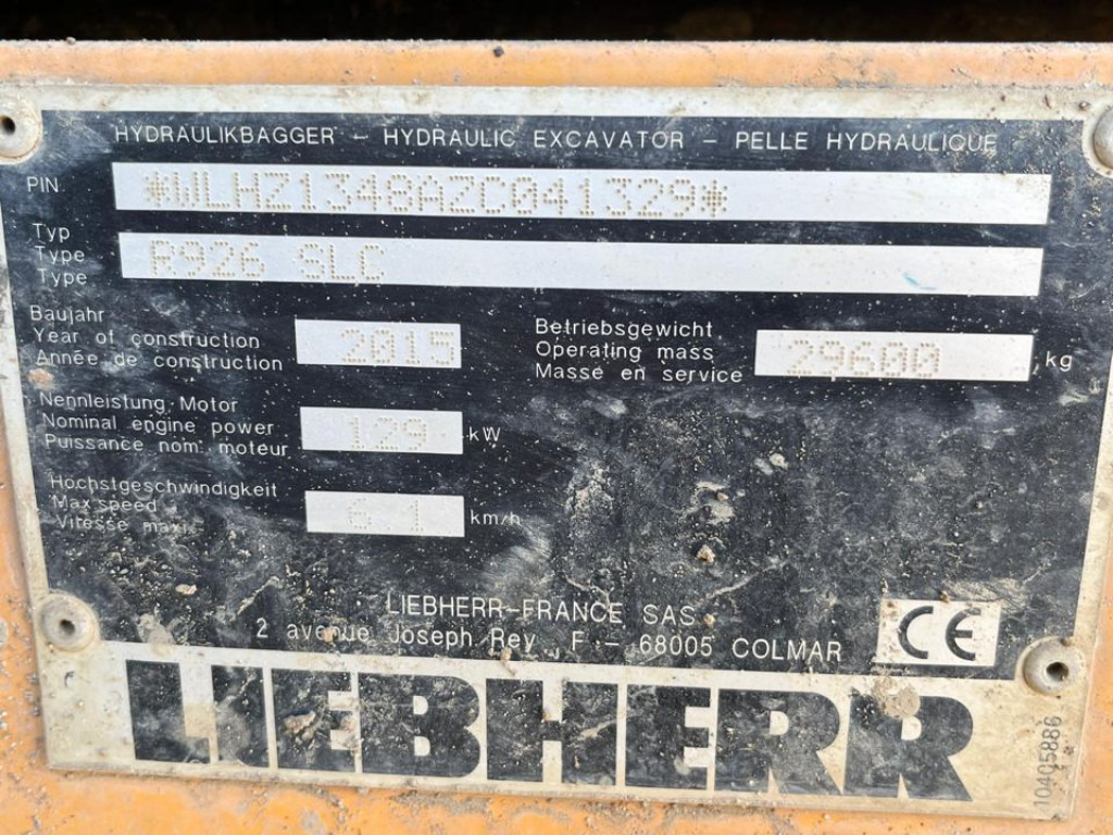 LIEBHERR R 926 SLC Ketten- Raupenbagger Verstella.Deutsch - Crawler excavator: picture 4 LIEBHERR R 926 SLC Ketten- Raupenbagger Verstella.Deutsch - Crawler excavator: picture 4