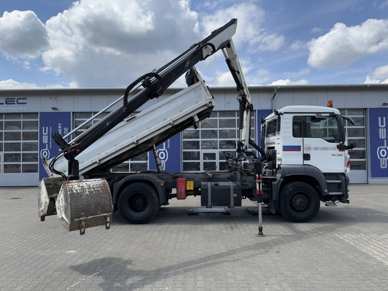 MAN TGS 18.480 4x4H Winter. Kipper Kran PALFINGER 12 - Crane truck: picture 4 MAN TGS 18.480 4x4H Winter. Kipper Kran PALFINGER 12 - Crane truck: picture 4