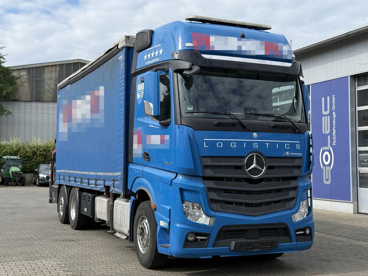 Mercedes-Benz Actros 6x2 Pritsche Kran Palfinger PK34002 + JIB - Dropside/ Flatbed truck, Crane truck: picture 1 Mercedes-Benz Actros 6x2 Pritsche Kran Palfinger PK34002 + JIB - Dropside/ Flatbed truck, Crane truck: picture 1