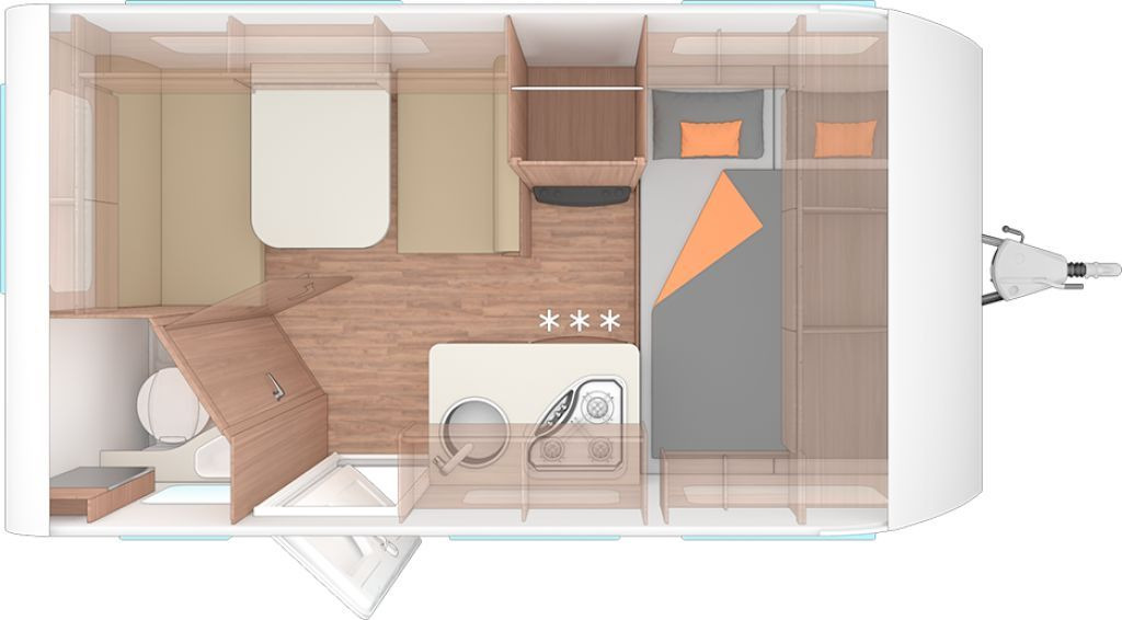 Weinsberg CaraOne 390 QD Auflastung 1350 kg - Caravan: picture 2 Weinsberg CaraOne 390 QD Auflastung 1350 kg - Caravan: picture 2