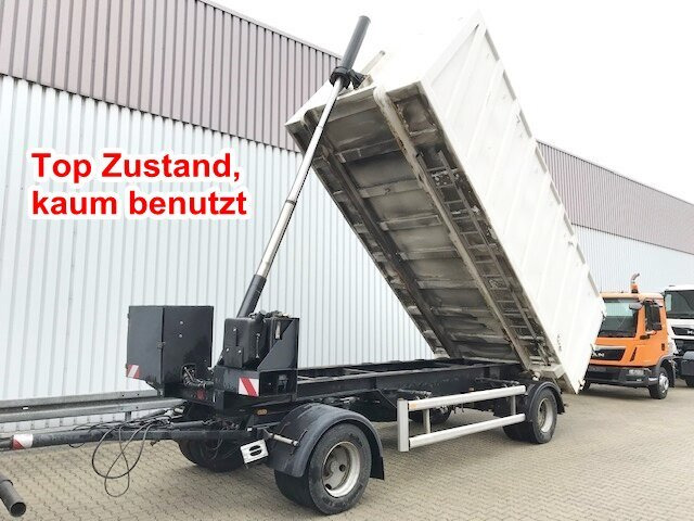 HDK 1860 HDK 1860 Hinterkippmulde ca. 28m³ mit Seperatmotor, eigene Hydraulik - Tipper trailer: picture 1 HDK 1860 HDK 1860 Hinterkippmulde ca. 28m³ mit Seperatmotor, eigene Hydraulik - Tipper trailer: picture 1