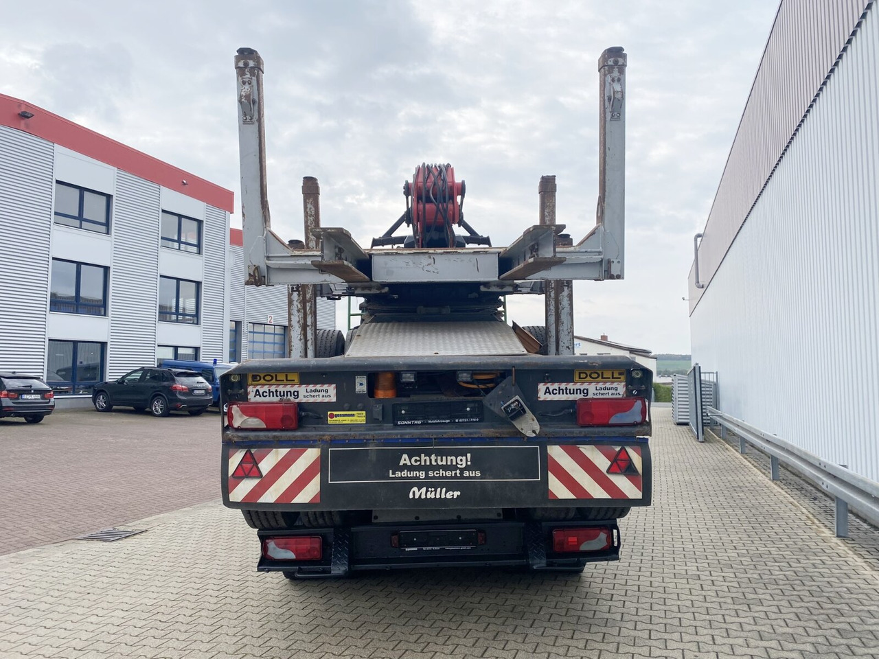 Timber truck, Crane truck MAN TGS 26.480 6x4 BB TGS 26.480 6x4 BB, Intarder, Kran Epsilon S270L88, Langholz: picture 11