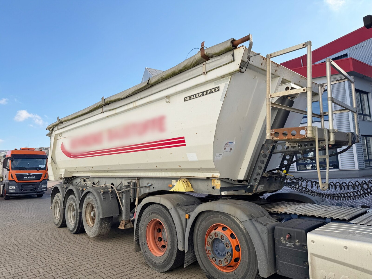 Meiller MHPS 12/27 MHPS 12/27, Stahlmulde ca. 26m³, Liftachse - Tipper semi-trailer: picture 3 Meiller MHPS 12/27 MHPS 12/27, Stahlmulde ca. 26m³, Liftachse - Tipper semi-trailer: picture 3