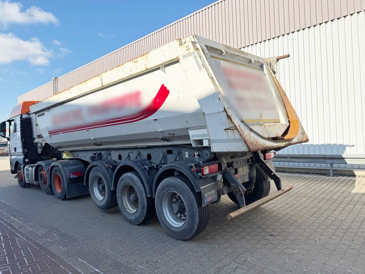 Meiller MHPS 12/27 MHPS 12/27, Stahlmulde ca. 26m³, Liftachse - Tipper semi-trailer: picture 5 Meiller MHPS 12/27 MHPS 12/27, Stahlmulde ca. 26m³, Liftachse - Tipper semi-trailer: picture 5