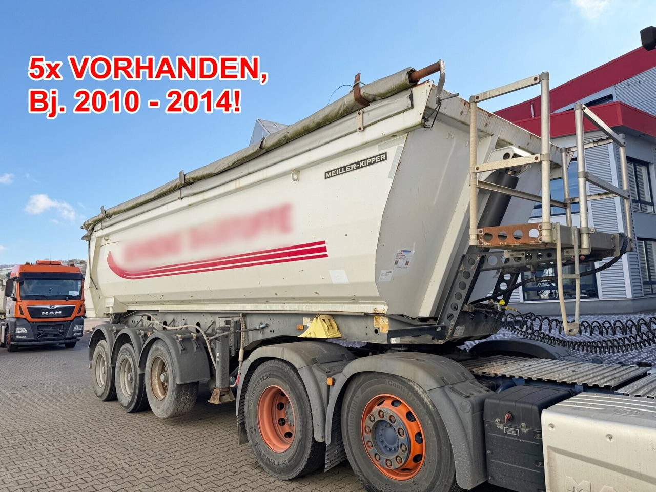 Meiller MHPS 12/27 MHPS 12/27, Stahlmulde ca. 26m³, Liftachse - Tipper semi-trailer: picture 1 Meiller MHPS 12/27 MHPS 12/27, Stahlmulde ca. 26m³, Liftachse - Tipper semi-trailer: picture 1