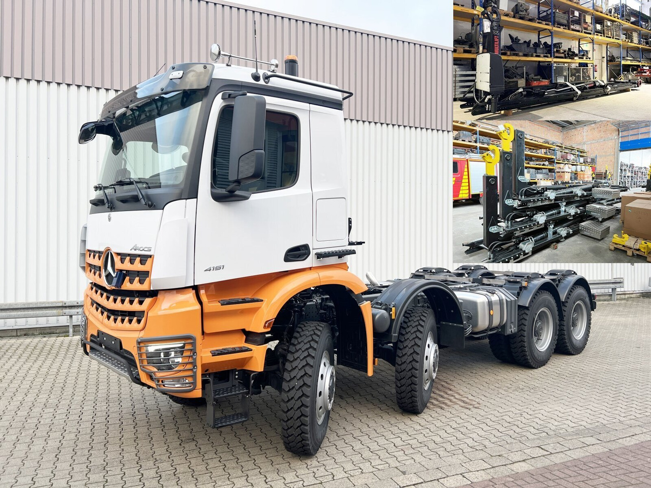 Mercedes-Benz Arocs 4151 AK 8x8/4 Arocs 4151 AK 8x8/4, Grounder - Hook lift truck: picture 1 Mercedes-Benz Arocs 4151 AK 8x8/4 Arocs 4151 AK 8x8/4, Grounder - Hook lift truck: picture 1