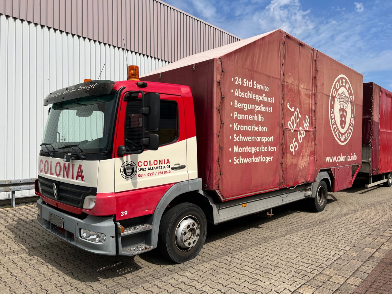 Mercedes-Benz Atego 1223 L 4x2 Atego 1223 L 4x2, Kompl. Zug, Lift- & Schiebeplateau, Funk - Autotransporter truck: picture 1 Mercedes-Benz Atego 1223 L 4x2 Atego 1223 L 4x2, Kompl. Zug, Lift- & Schiebeplateau, Funk - Autotransporter truck: picture 1